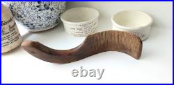 Early Victorian sycamore wood butter curler, rare early 19th century dairy tool