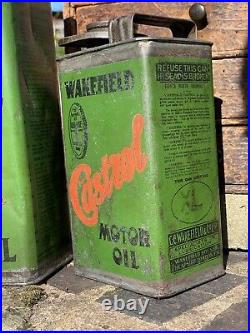 Early Vintage Antique Castrol Oil Can Rare Advertising Garage Mancave