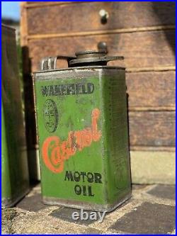 Early Vintage Antique Castrol Oil Can Rare Advertising Garage Mancave