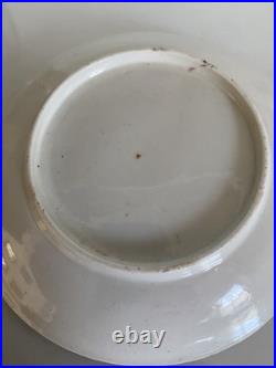 Early Worcester Hibiscus Pattern Tea Bowl & Saucer c1758 Antique Georgian Rare