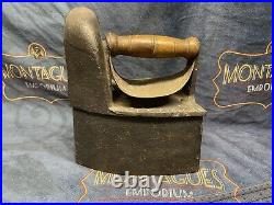 Early victorian charcoal clothes iron made by cannon very rare
