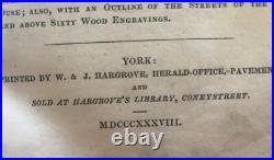 English History YORK Early 1800s First Edition Engravings 1838 Rare ANTIQUE Book English History YORK Early 1800s First Edition Engravings 1838 Rare ANTIQUE Book