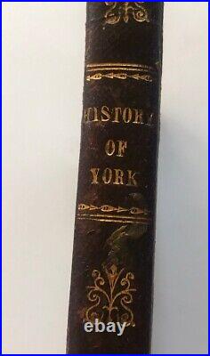 English History YORK Early 1800s First Edition Engravings 1838 Rare ANTIQUE Book English History YORK Early 1800s First Edition Engravings 1838 Rare ANTIQUE Book