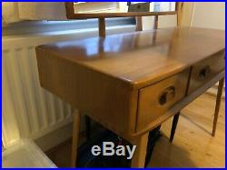 Ercol Blonde Dressing Table with Mirror Rare (Early 50s/60s)