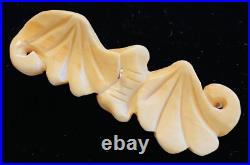 Ex Rare Antique ASIAN BAT carved Button, Ca, early 1920s/1930s