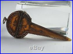 Exceptionally Rare Early 18th Century Gold & Tortoiseshell Mounted Scissor Case