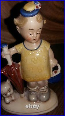 Extremeley Rare Antique Mabel Luice Attwell Figurine With Fido 1930, s