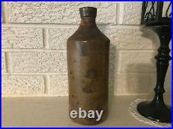 Extremely Rare Early C1833 Antique J. Boerne Patentee Stoneware Bottle 9 Tall