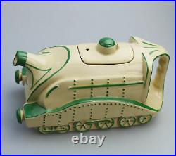 Extremely rare antique Art Deco Sadler Mallard Train pottery Teapot C. 1930's
