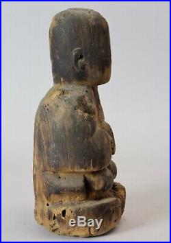 Extremely rare, early Shinto Sculpture, 13-15th century! X51