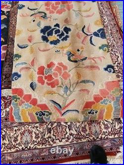 Fantastic Early Antique Rare 3x5.6 Tibetan Rug