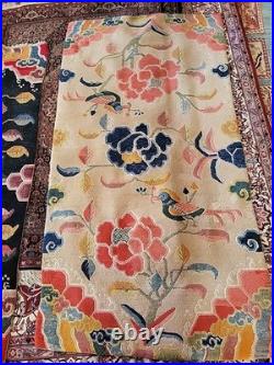 Fantastic Early Antique Rare 3x5.6 Tibetan Rug