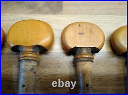 Four Fine, Rare Early 19th C. Antique Boxwood Cello Pegs. (A. C. 1) Four Fine, Rare Early 19th C. Antique Boxwood Cello Pegs. (A. C. 1)