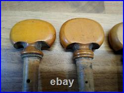 Four Fine, Rare Early 19th C. Antique Boxwood Cello Pegs. (A. C. 1) Four Fine, Rare Early 19th C. Antique Boxwood Cello Pegs. (A. C. 1)