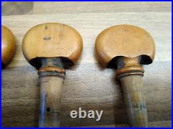 Four Fine, Rare Early 19th C. Antique Boxwood Cello Pegs. (A. C. 1) Four Fine, Rare Early 19th C. Antique Boxwood Cello Pegs. (A. C. 1)