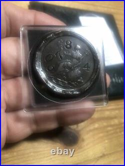 George III 1797 Two Pence Large Cartwheel RARE Counter-? Stamped (41mm) Antique George III 1797 Two Pence Large Cartwheel RARE Counter-? Stamped (41mm) Antique