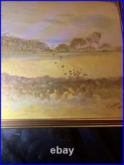 Georgian Antique Oil Painting, Framed. 18th Century Rare English Countryside