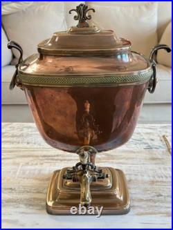 Georgian Copper Samovar Rare Item Early 1800s Period