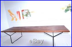 Harry Bertoia Bench for Knoll 1952 rare early example 50s 60s slat slatted
