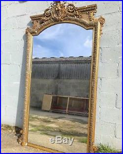 Huge 8.5ft, Antique French Mirror, Mega Rare, Early 1800s, Vintage