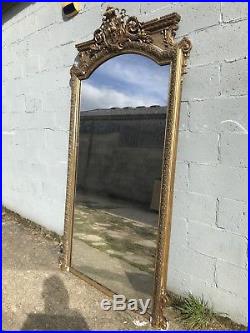 Huge 8.5ft, Antique French Mirror, Mega Rare, Early 1800s, Vintage