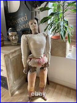 Huge Rare Early 19th Century Sicilian Marionette Puppet Opera Dei Pupi 47 Tall