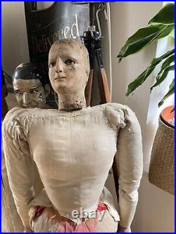 Huge Rare Early 19th Century Sicilian Marionette Puppet Opera Dei Pupi 47 Tall