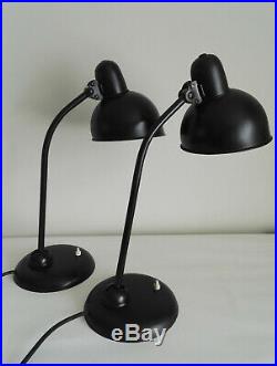 Kaiser Idell Rare Pair Of Early 6551 Lamps Art Deco Bauhaus Dell Design Classic