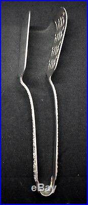 Kirk Repousse Sterling Slver Rare Early Sandwich Tongs