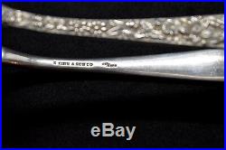 Kirk Repousse Sterling Slver Rare Early Sandwich Tongs No Monograms