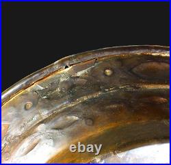 LARGE RARE & UNUSUAL, LATE 16th. / EARLY 17th. CENTURY BRASS NUREMBERG ALMS DISH