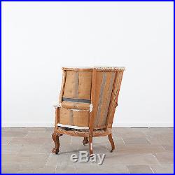 Large Early 20th Century Rare Antique Howard and Sons Barrel Back Armchair