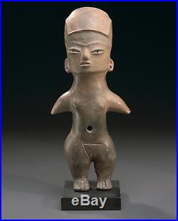 Large Tlatilco Standing Female Figure, Early Preclassic, 1200-900 B. C. RARE