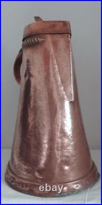 Late 1700's to Early 1800's Rare Bohemian Copper Master Stein Very Large