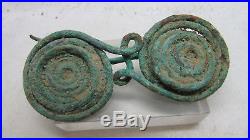 Late Bronze Age Early Iron Age La Tene Coiled Spectacle Brooch Very Rare