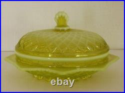 Lovely Rare Antique Davidson Primrose Pearline Butter Dish QUILTED PILLOW SHAM
