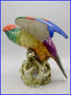 MAGNIFICENT RARE Copeland Spode Huge PARROT Figure 10.5 Inches 27cm