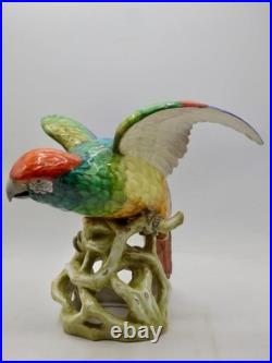 MAGNIFICENT RARE Copeland Spode Huge PARROT Figure 10.5 Inches 27cm