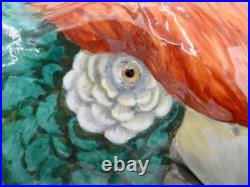 MAGNIFICENT RARE Copeland Spode Huge PARROT Figure 10.5 Inches 27cm