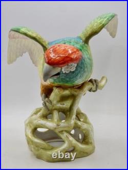 MAGNIFICENT RARE Copeland Spode Huge PARROT Figure 10.5 Inches 27cm