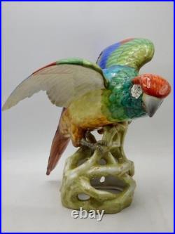 MAGNIFICENT RARE Copeland Spode Huge PARROT Figure 10.5 Inches 27cm