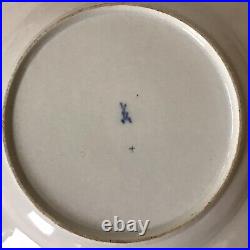 Meissen Early 19th Century Two Rare Basket Weave Plates, Diameter 23cm (9)