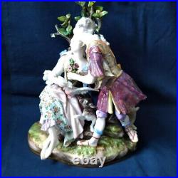 Meissen Figurine Lover and Love Letter Antique Kendler 1924 Rare Used from JPN