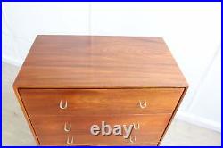 Mid Century Tall Stag Six Chest of Drawers Teak, Rare Early John and Sylvia Reid