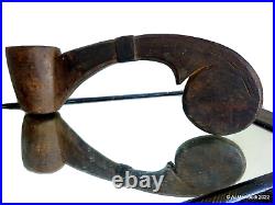 Milk Ladle Nepal Rare early 19th C Nepalese Mustang Carved Wood