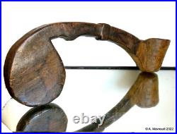 Milk Ladle Nepal Rare early 19th C Nepalese Mustang Carved Wood II