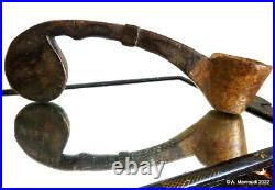 Milk Ladle Nepal Rare early 19th C Nepalese Mustang Carved Wood II