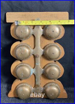N. N. Hill Brass Co. RARE Antique Bicycle Bells Early Sample USA 1887 19th C Folk