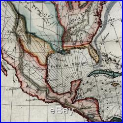 North America winds ocean currents c. 1803 rare early climate thematic map