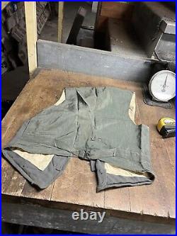 Old Antique Early Rare RR Railroad Conductor Workwear Gray Vest Mens Uniform USA Old Antique Early Rare RR Railroad Conductor Workwear Gray Vest Mens Uniform USA